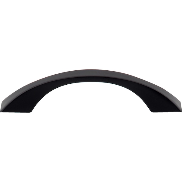 96 Mm Center-to-Center Matte Black Flared Philip Cabinet Pull